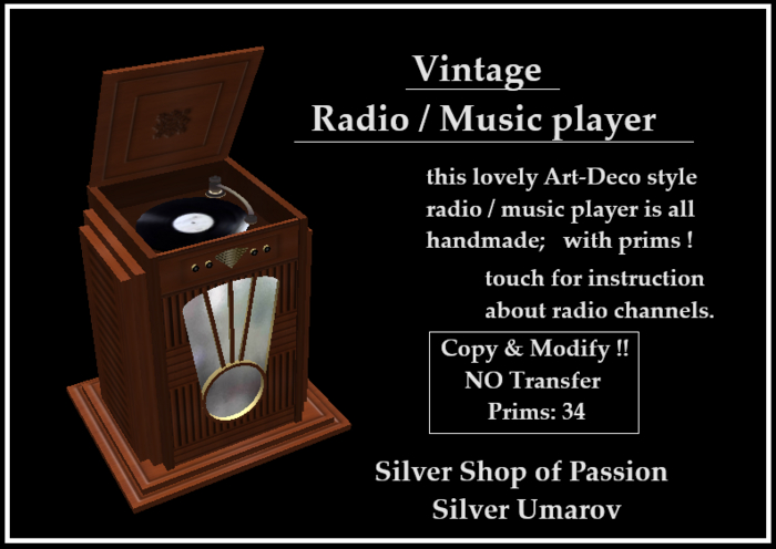 Vintage Radio-Music Player