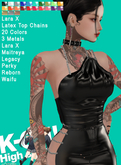 KO-H Lara X Latex Top Chains ColorPack