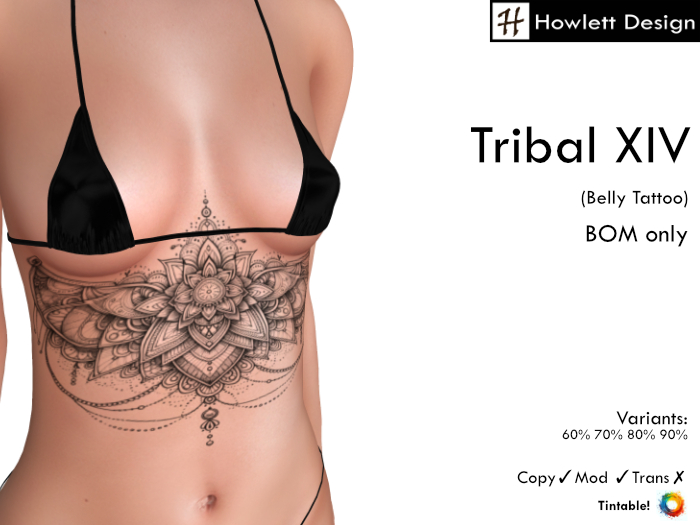 [HDesign] Tribal XIV (Belly Tattoo)