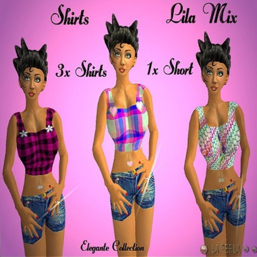 Shirt Lila Mix