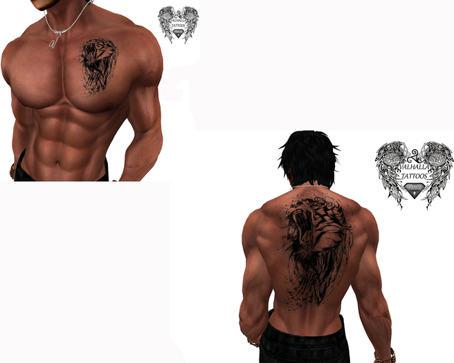 Lion Back & Heart Aesthetic