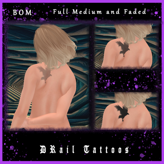 Raven Back Tattoo – BOM