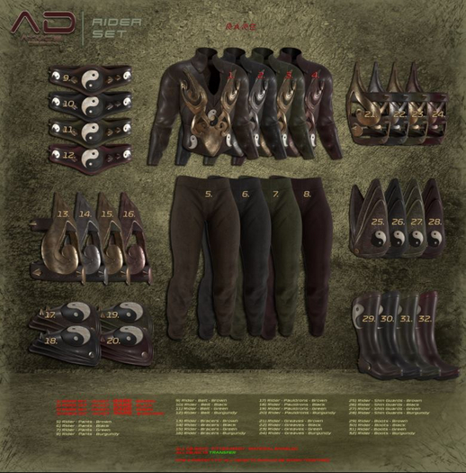 08 Rider PANTS Burgundy [AD]