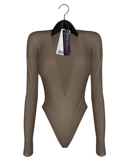 Jeune by Rowne.Alix Deep Bodysuit - Wheat