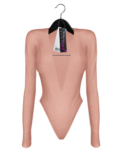 Jeune by Rowne.Alix Deep Bodysuit - Pink