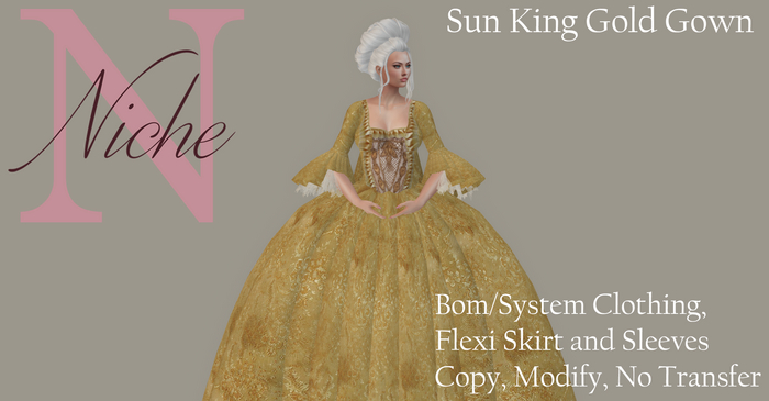 Sun King Gold Gown - Demo