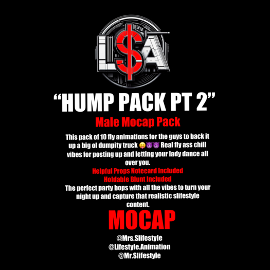 L$A - "HUMP PACK PT 2" MALE MOCAP PACK