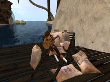 SB- CAD " Old Cart full of Sacks w. animation "