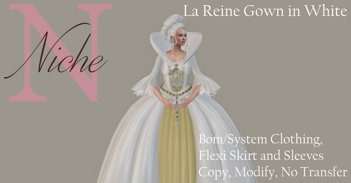 La Reine Gown in White - Demo