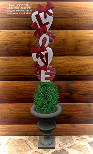 Love Topiary Urn