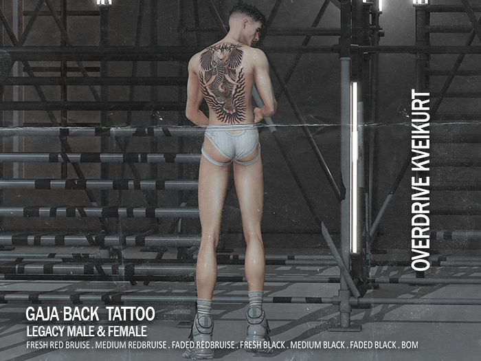 OVERDRIVE KVEIKURT - GAJA BACK TATTOO