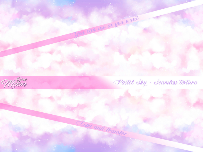 .::One Moon::. Pastel Sky texture.