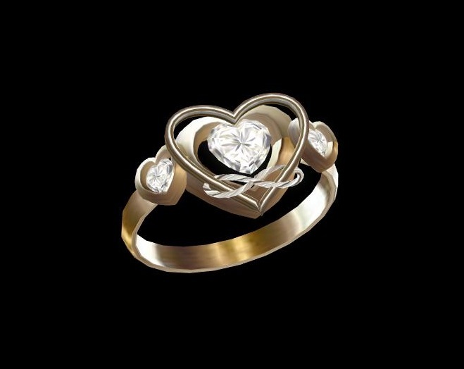 Polyamory Infinity Open Heart Ring DIAMOND (Gift Boxed)