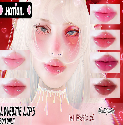 .HATION. Lovebite Lips Evo x