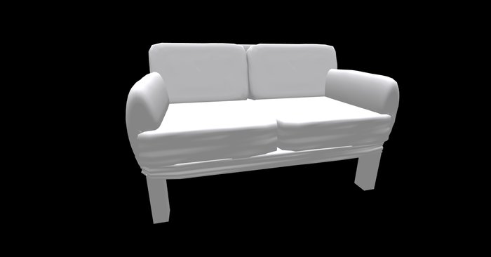muddy's sculpted sofa