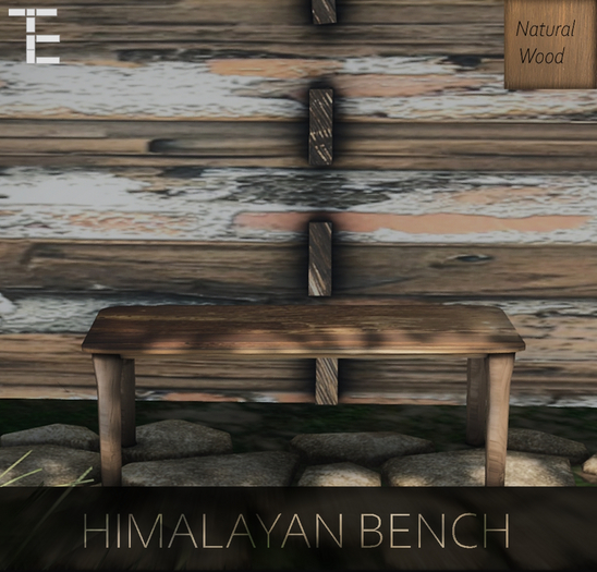 [Tc] - Himalayan Bench - [Natural Wood] -