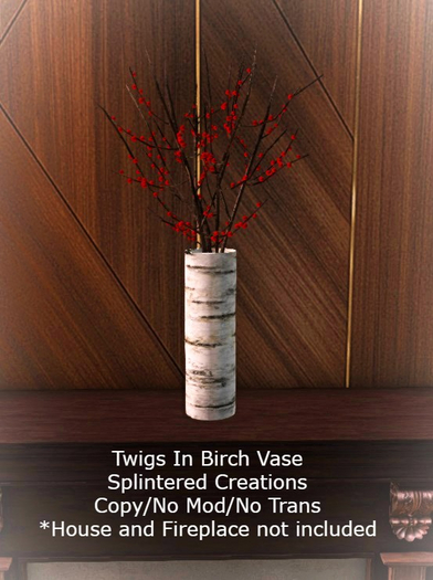 Twigs In Birch Vase