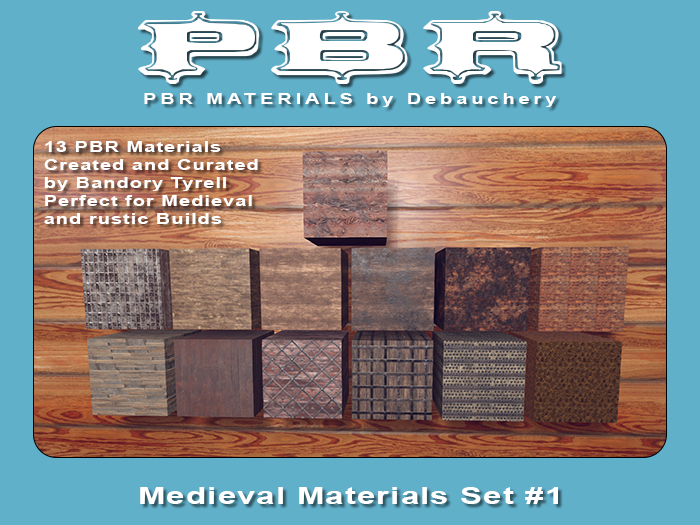 PBR Materials: Medieval Set #1 (Wear Me)