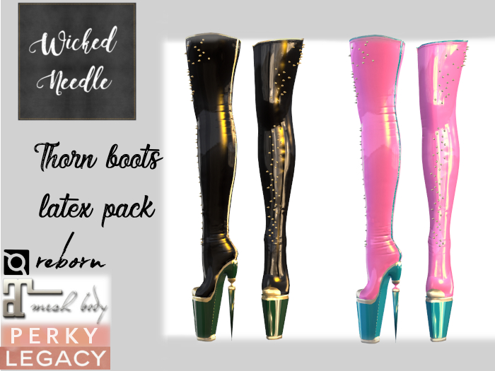 ~W-N~Thorn boots Latex