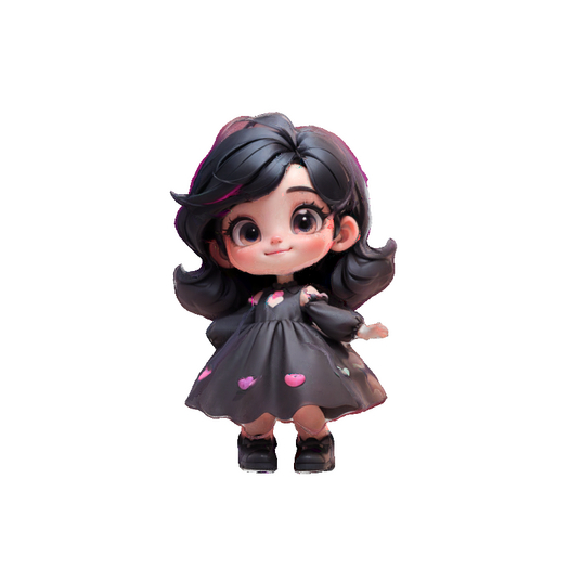 chibi goth girl