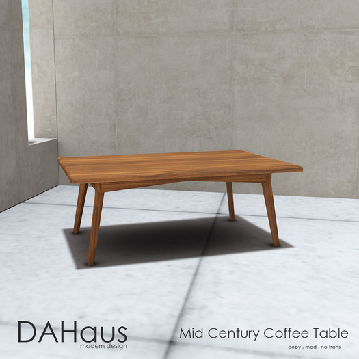 DAHaus - Mid Century Coffee Table - Box V3