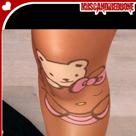 Hello Kitty Leg Tat