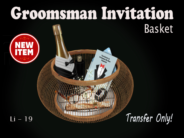 Groomsman Request - golden basket