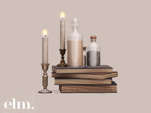 Elm. Bramble's Apothecary//Divination Book Stack