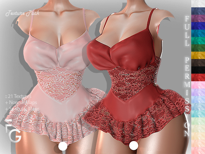.Fragile. PACK I - 21 Full Perm Textures for SHINE DRESS GANDRA
