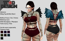 Wing Top & Mini Short ~ Adenora [Textures Hud]...