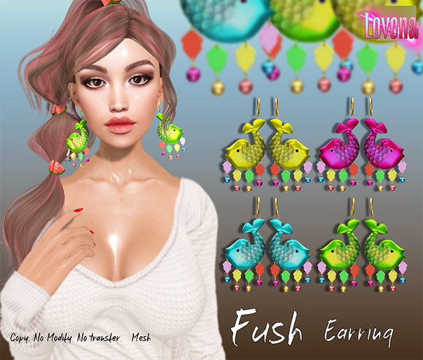 Lovena - earring Fish
