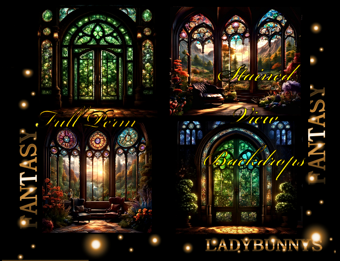 Fantasy Background Textures-Stained View Backdrops Full Perm