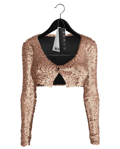 Rowne.Chiu Sequin Sweater - Nude
