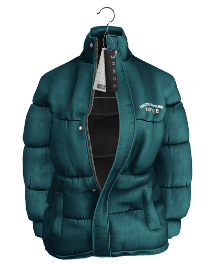 Rowne.Yace Puffer Coat - Sea