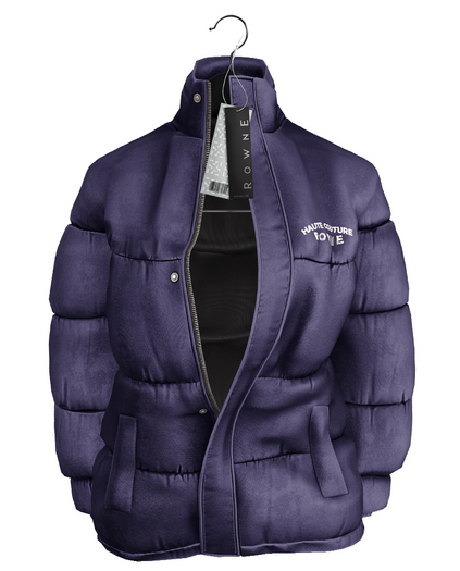 Rowne.Yace Puffer Coat - Purple