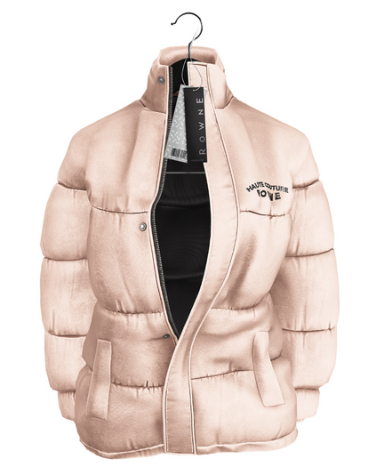 Rowne.Yace Puffer Coat - Pearl