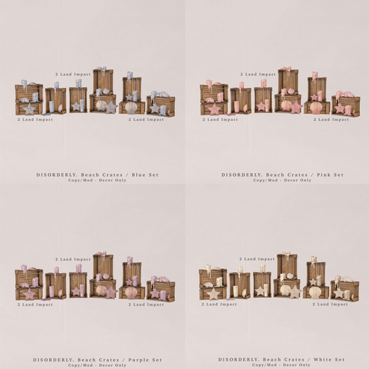 DISORDERLY. / Beach Crates / FATPACK