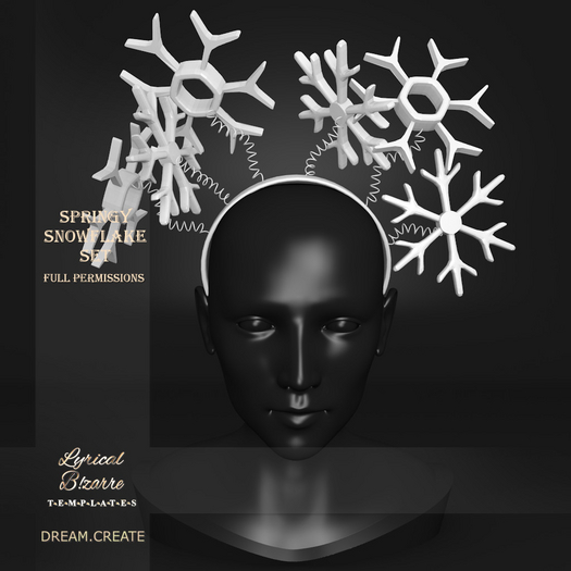 !Lyrical B!zarre Templates! - Springy Snowflake MESH DAE Vers