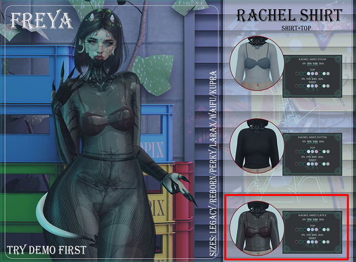 FREYA// Rachel shirt/LATEX