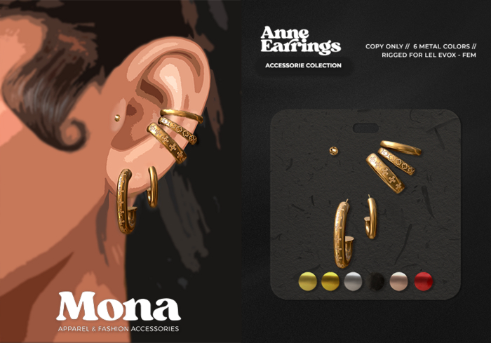 MONA - Anne Earrings - LeL EVOX (Unpack)