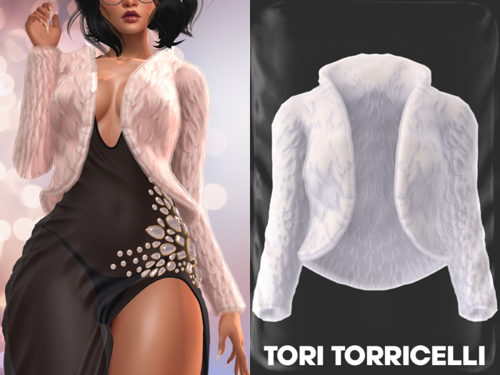 TORI TORRICELLI // Lilian Fur // White