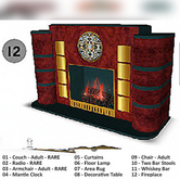 12-Art Deco-Esque Fireplace - Boxed