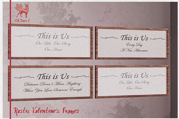 Oh Deer! Rustic Valentine's: Frames (boxed)