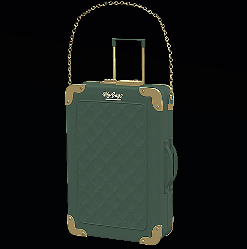 MY BAGS by Mila Blauvelt Suitcase MY TRIP GREEN