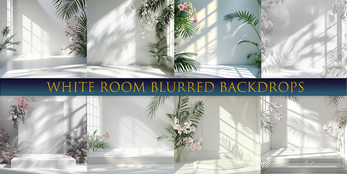 SATO - White Room Blurred Blogger backdrop Textures