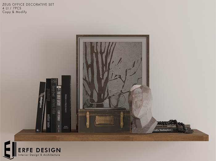 Zeus Office Decorative set 4 LI 7pcs [Erfe Design] *
