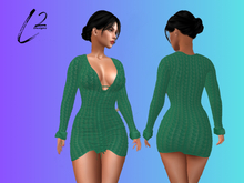 L2 Designs - Sweater Dress - Forest