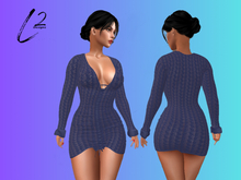 L2 Designs - Sweater Dress - Midnight