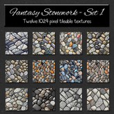 *Wallflowers* Fantasy Stonework - Set 1