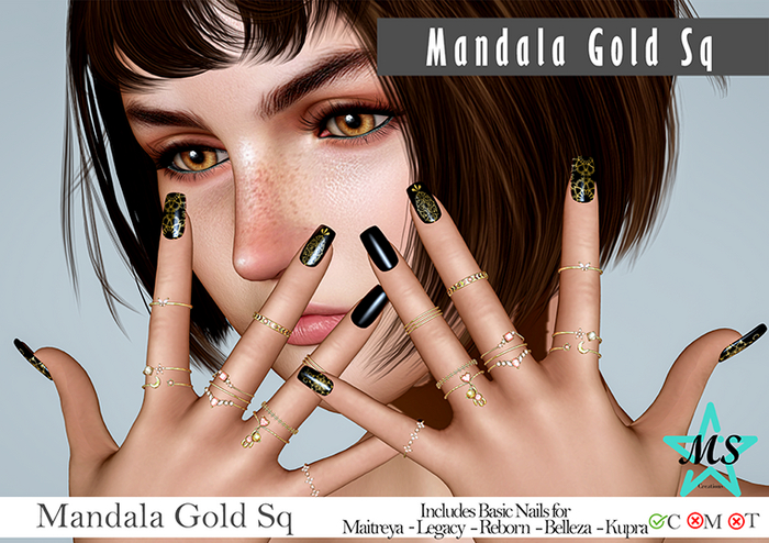 [Morning Star] Mandala Gold Sq - ADD ME